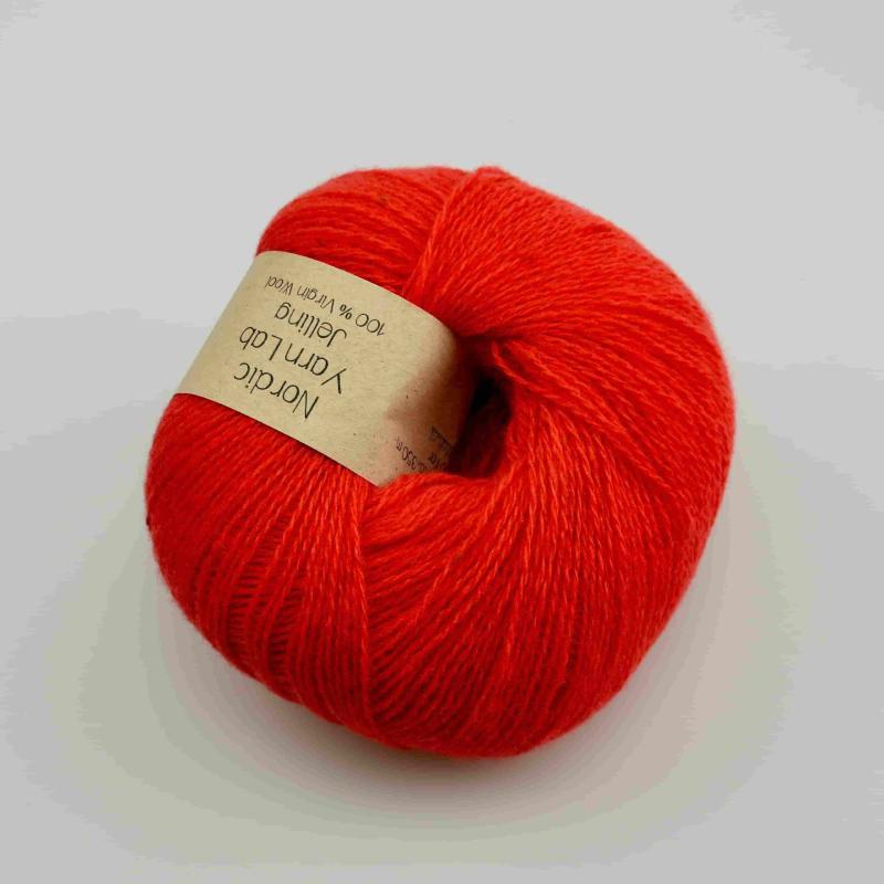 Jelling Orange Tweed Garn fra Nordic Yarn Lab - 100% Uld