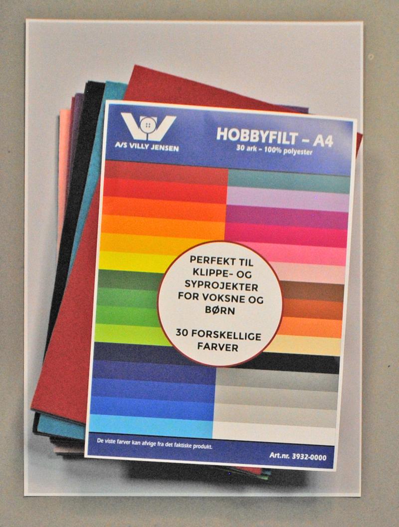 Hobbyfilt A4 - 30 Ark i Forskellige Farver til Kreativitet