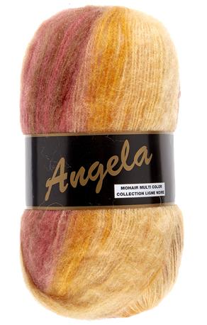 Angela Mohair Garn i Flerfarvet Design - 500 Meter