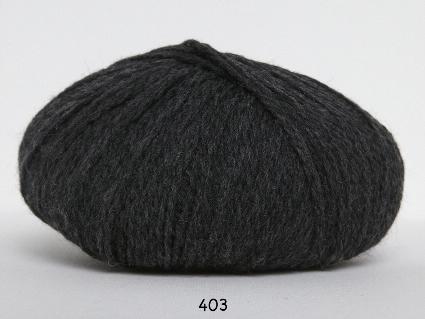 Hjerte Fine Highland Wool - Uldgarn i Koks Grå, fv 403