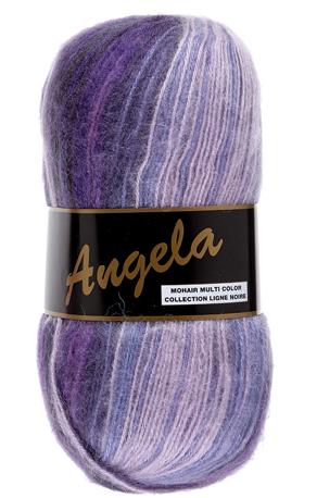 Angela Flerfarvet Garn med Mohair - Udsalg hos Vivi's Butik