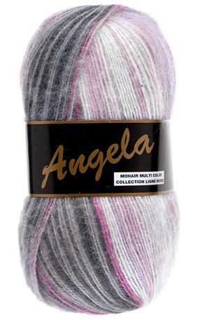 Angela Flerfarvet Garn med Mohair - Lammy Fv 408