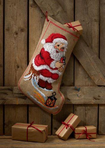 Julesok Broderikit til Advent og Gaver - Nisse Design
