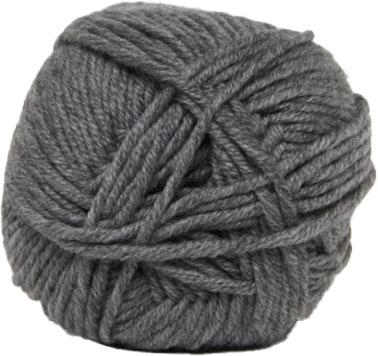 Hjertegarn Merino Cotton - Mellem Grå, 50% Uld & 50% Bomuld
