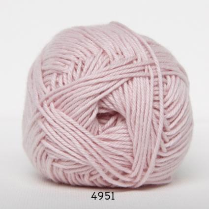 Cotton nr. 8/4 - Hæklegarn i Lyseste Lyserød, Fv 4951