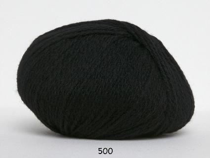 Hjerte Fine Highland Wool - Super blødt uldgarn i sort