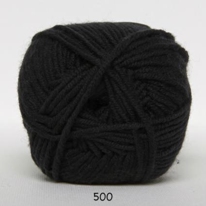 Hjertegarn Extrafine Merino 90 - 500 Sort Uldgarn på Tilbud
