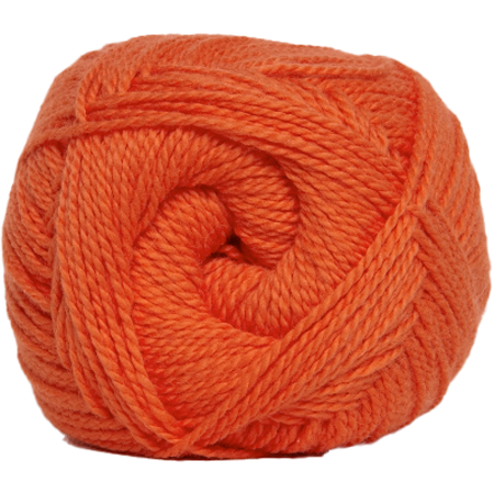 Blød Bomuld 4/2 Nr. 8 Hjertegarn - Orange til Strikprojekter