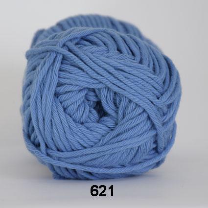 Cotton 8/8 Garn - Lyseblå, 50 g, Nr. 621