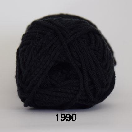 Cotton 8/8 Garn - Sort, 50 g, Nr. 1990 fra Niah Design