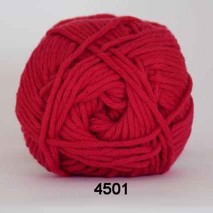 Cotton 8/8 Garn - Rød, 50 g, Nr. 4501 fra Niah Design