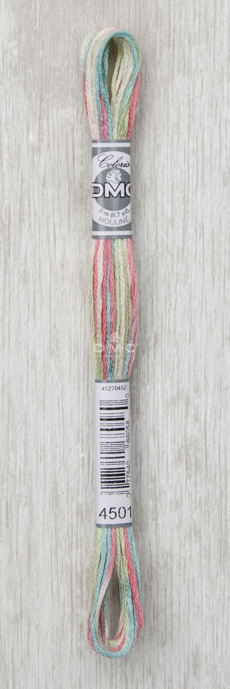 DMC Mouliné Flerfarvet Broderigarn Farve 4501 - Udsalg!