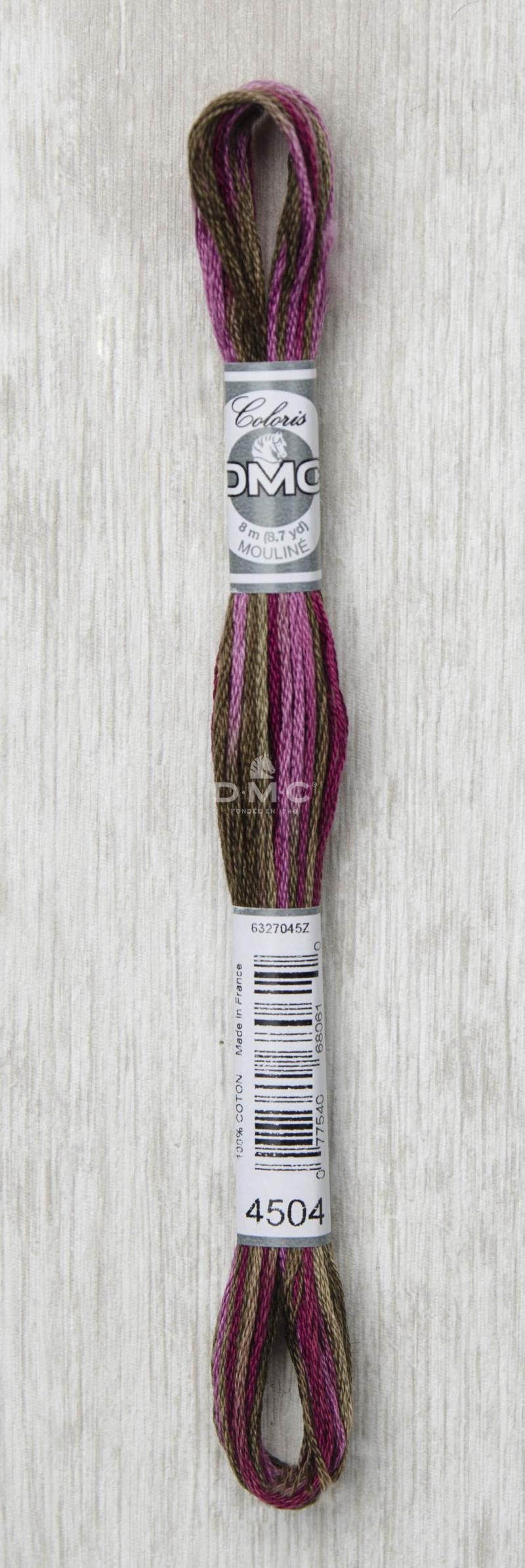 DMC Mouliné Flerfarvet Broderigarn Farve 4504 - Tilbud!