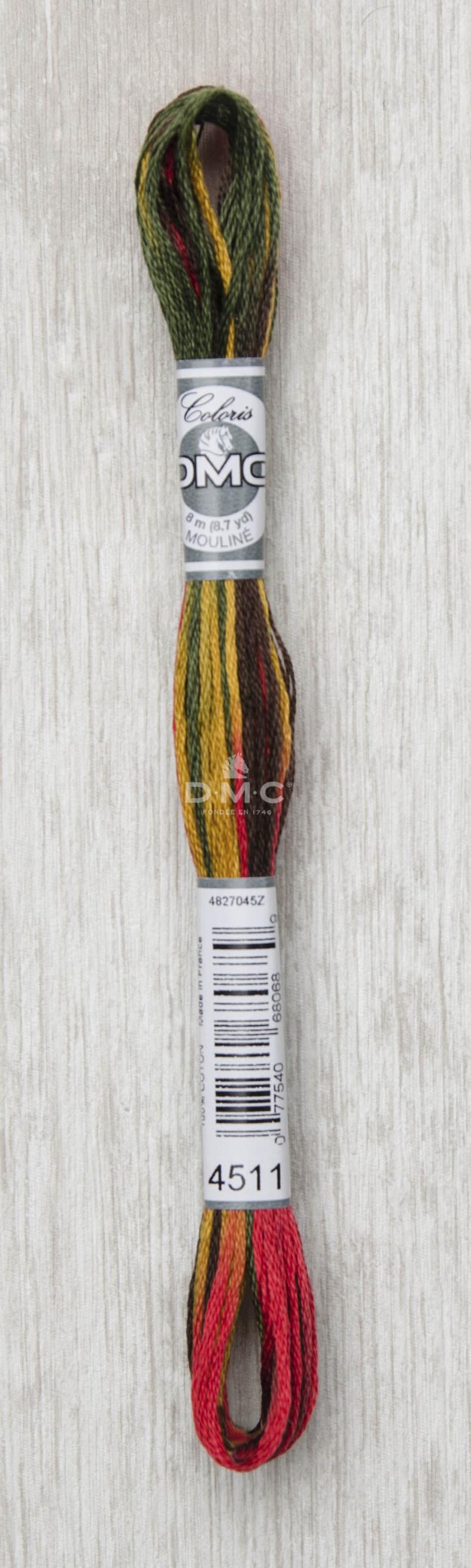 DMC Mouliné Flerfarvet Broderigarn - Farve 4511