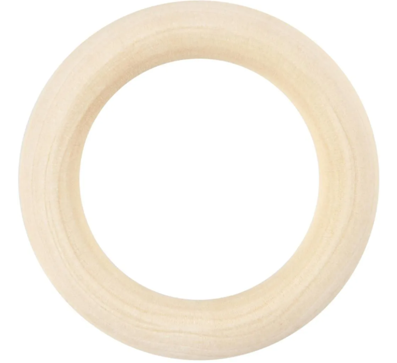 Træringe 55 mm - 6 stk fra Niah Design til strikning