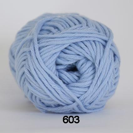 Cotton 8/8 Hjertegarn - Lyseblå Fv 603 til kreative projekter