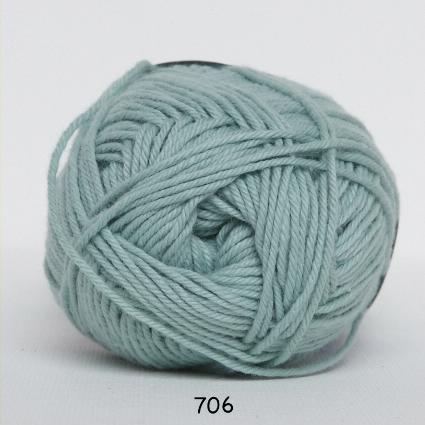 Hæklegarn i 100% bomuld - Pastel Grøn, Cotton nr. 8/4