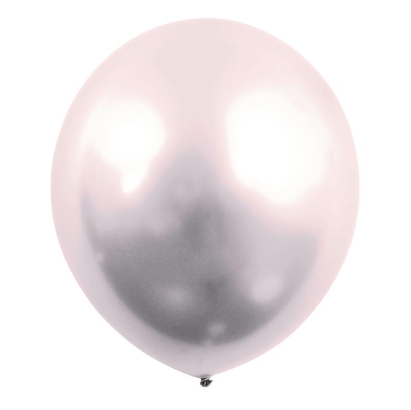 Krom & Sølv Balloner 4 Stk - Perfekte til Fest!