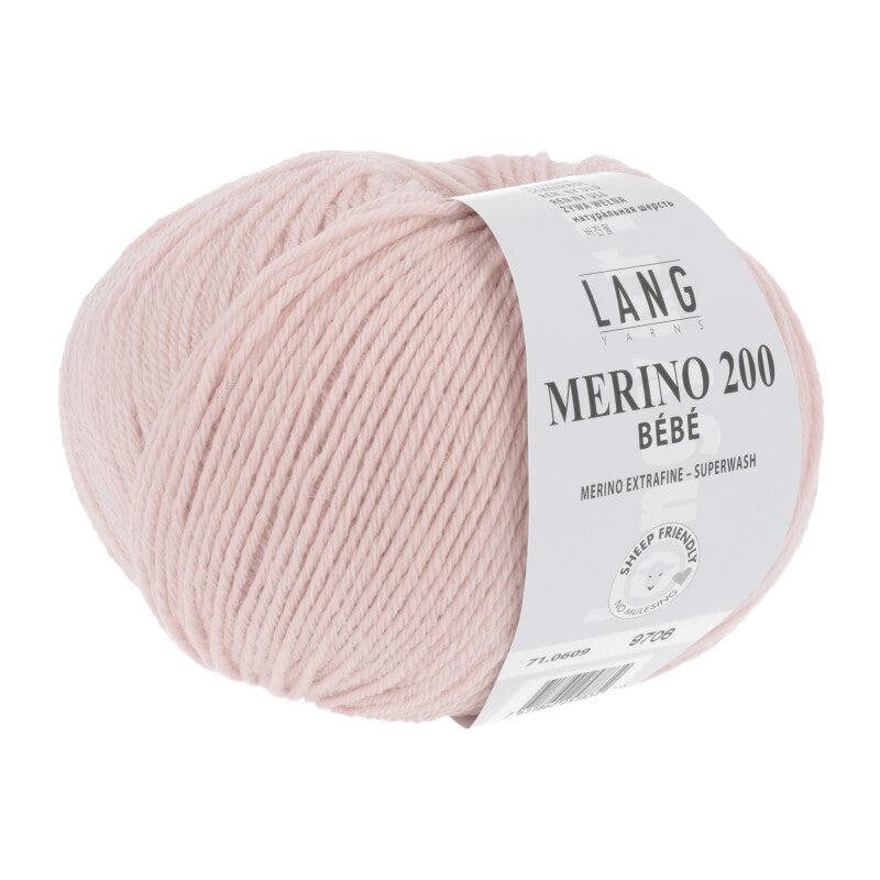 Lang Yarns Merino 200 Bebe Garn - Rose - 609