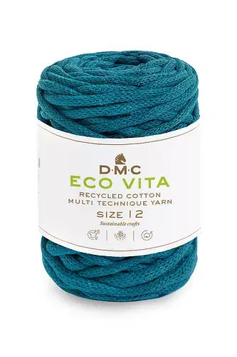 DMC Eco Vita 12 Garn 250 G - Petrolblå Til Bæredygtige Projekter