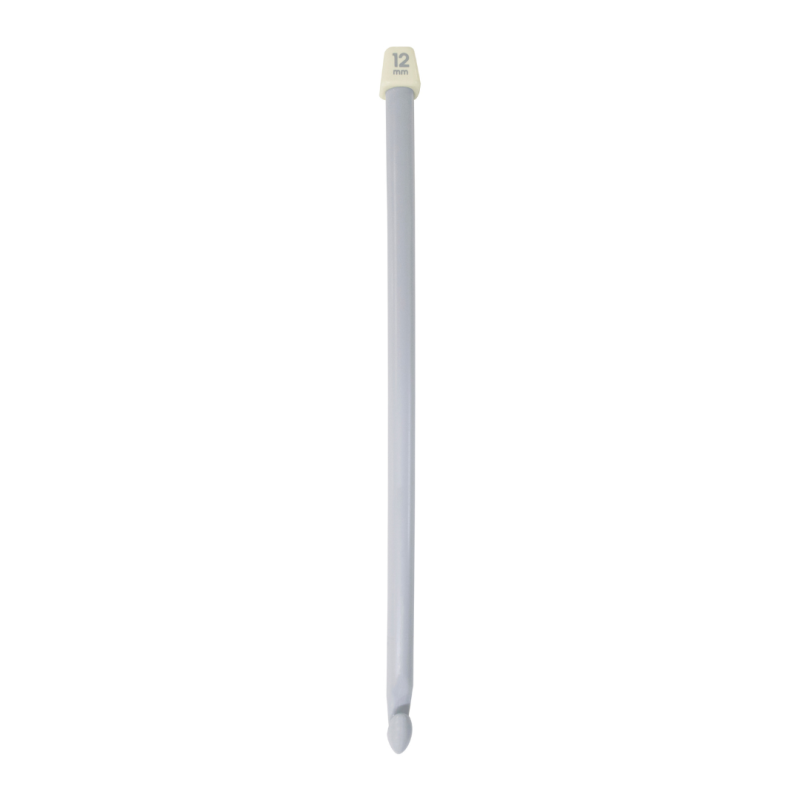 Pony Tunesisk Hæklenål 12 mm - Elegant Grå Design