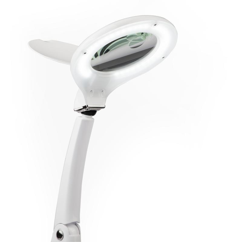 LED Lampe med Lup og Stativ – Perfekt til Hobbyarbejde