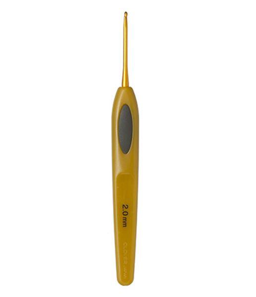 Clover Soft Touch Hæklenål 2,0 mm – Ergonomisk Design
