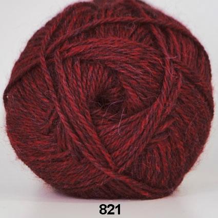 Hjerte Alpaca - Blødt Alpaca Uldgarn i Bordeux Melleret
