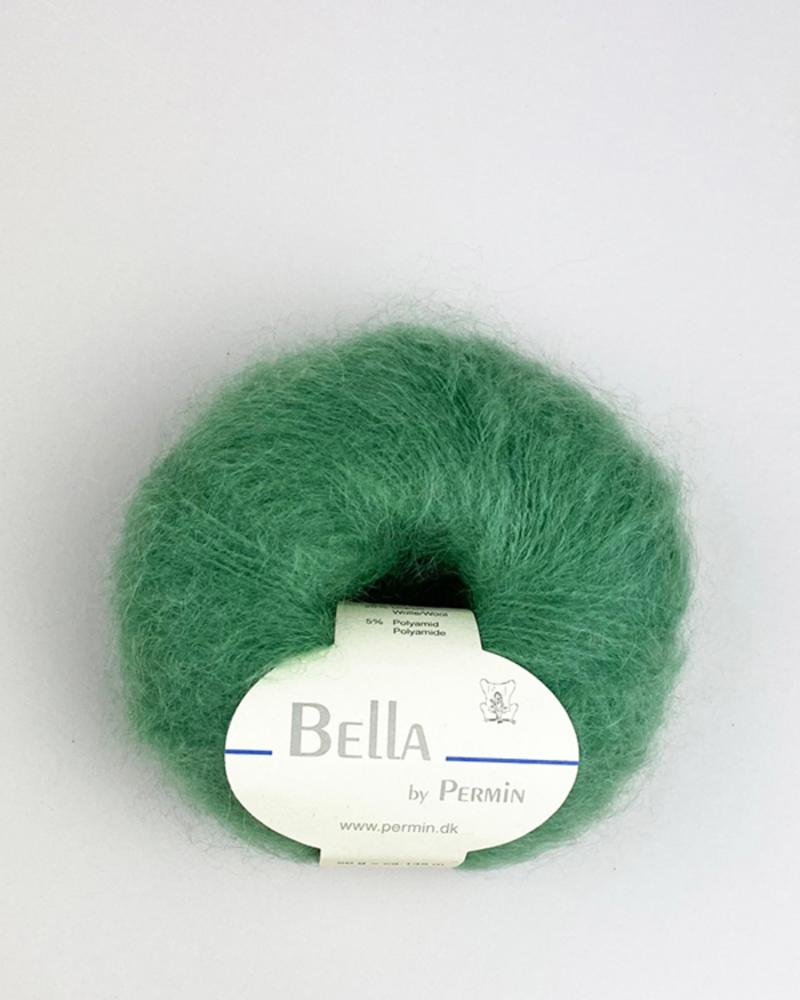 Bella Permin Garn - Mellem Grøn Mohairgarn med Uld