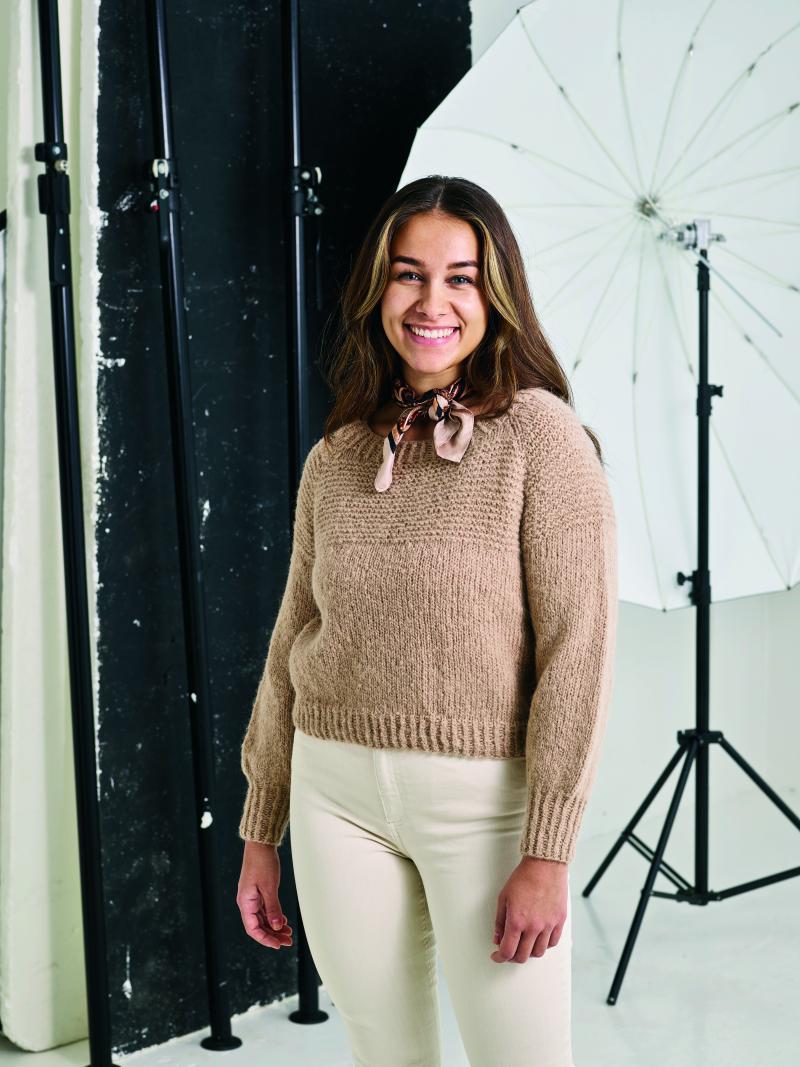 Elsa By Permin Raglansweater Strikkeopskrift - 890701