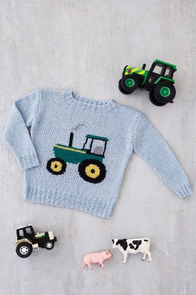 Traktor Strikkekit til Børnebluse - Populær Design 8934104