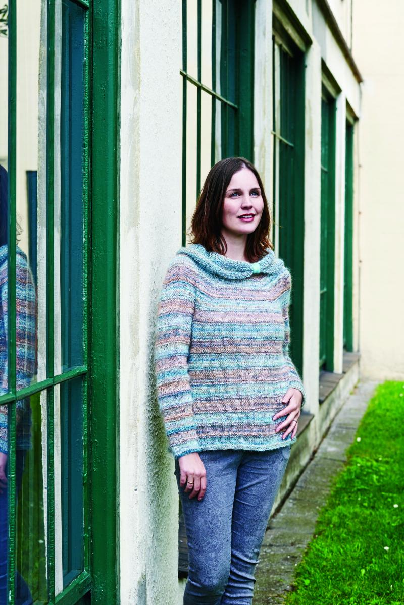Scarlet Print Strikkeopskrift - Bluse med Krave
