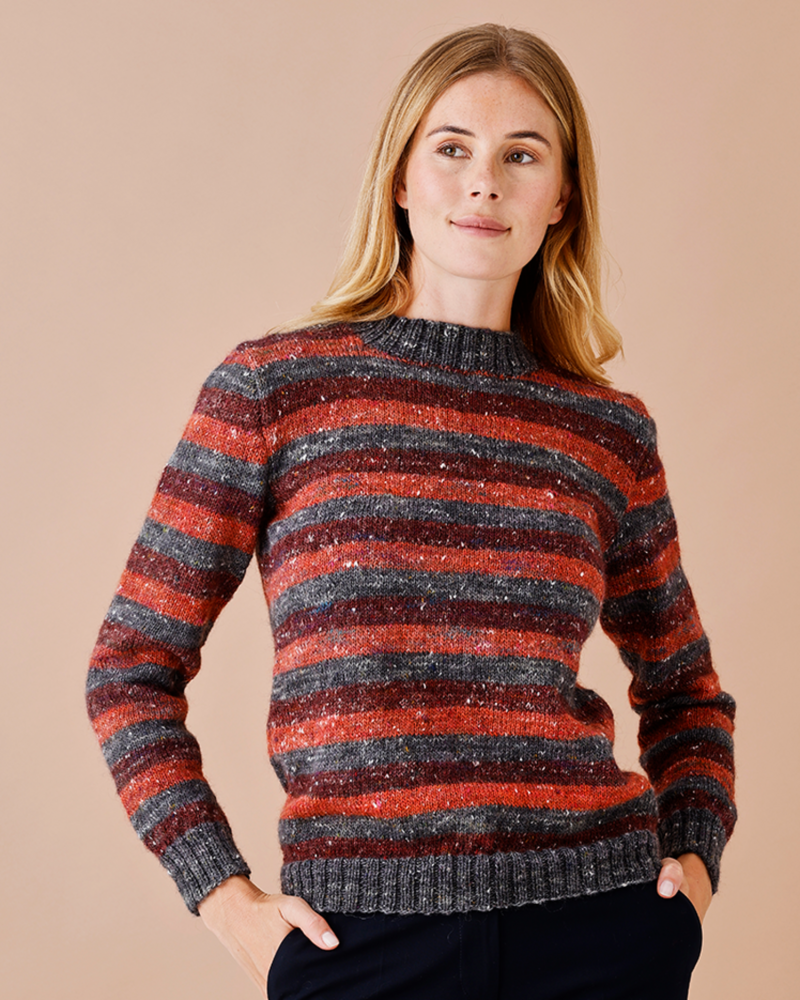 Strikkekit til Stribet Sweater med Kamma Garn - 899531
