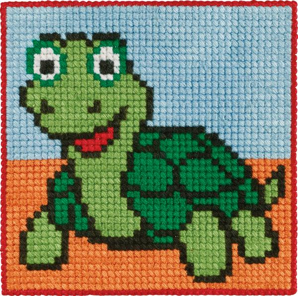 Permin Broderi - Broderikit til børn med skildpadde 9364