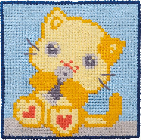 Permin Broderi Kit til Børn med Kat - Perfekt Begyndersæt