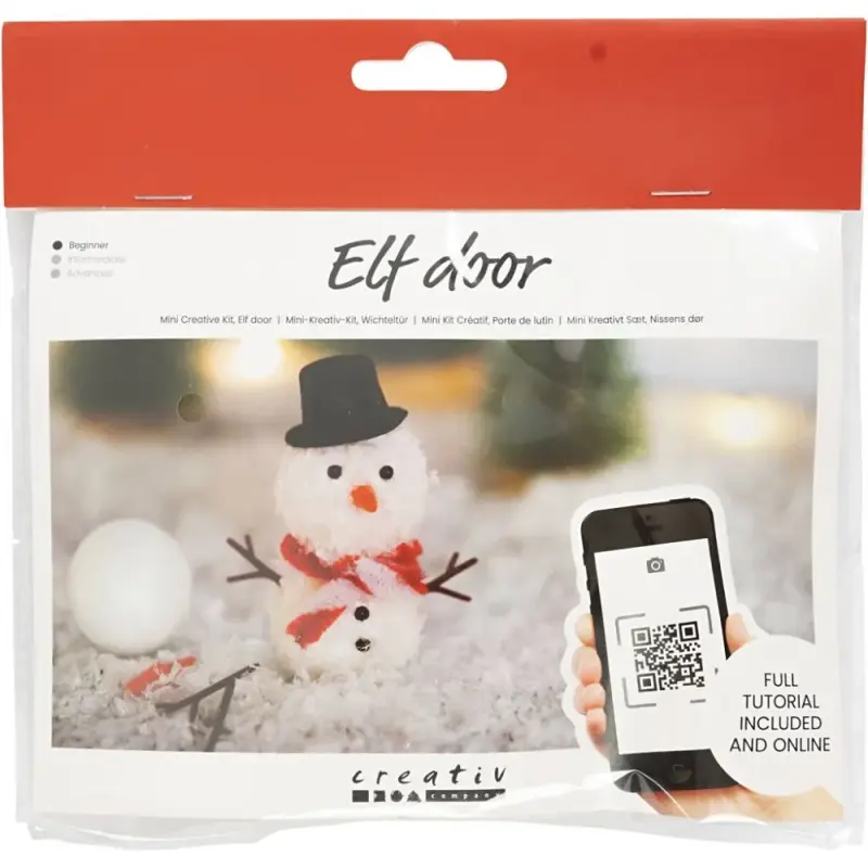 Mini DIY sæt til nissens dør - Snemand