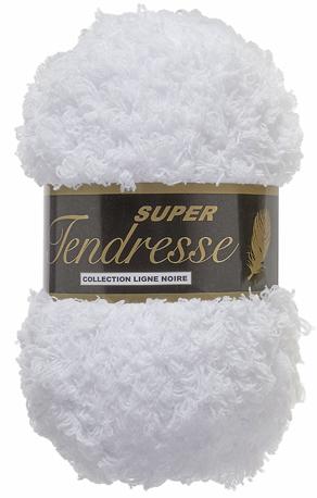 Super Tendresse 50 g - Blødt bamsegarn i hvid nr. 5