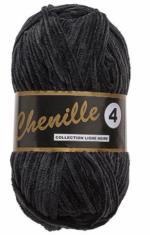 Lammy Chenille 4 Bamse Garn - Fv 0001 Sort på tilbud!