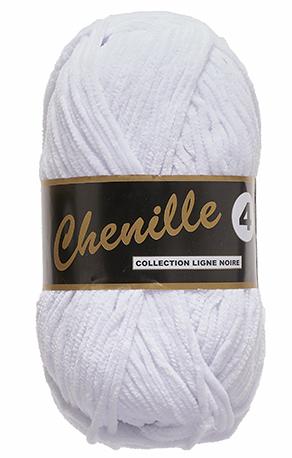 Lammy Chenille 4 Bamse Garn 50g - Hvid Fv 0005 tilbud
