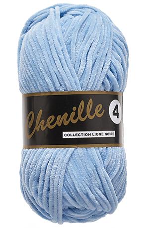 Lammy Chenille 4 Bamse Garn - Lyseblå 50g på tilbud!