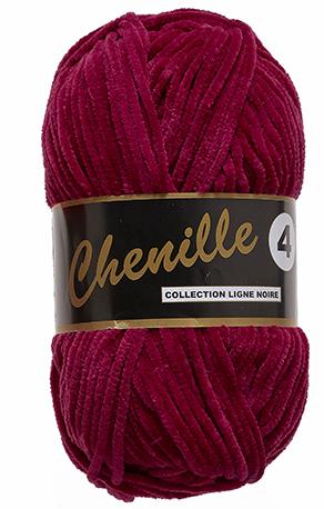 Lammy Chenille 4 Bamse Garn - Bordeaux Rød 50g