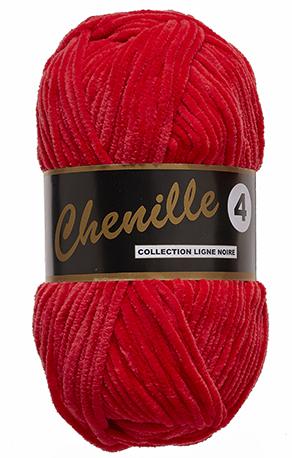 Lammy Chenille 4 Bamse Garn - Rød 50g Tilbud!