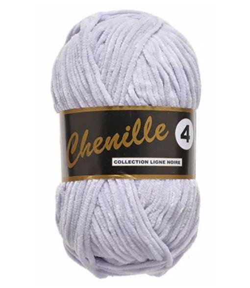Chenille 4 Garn i Lys Lavendel, 50 g - Nr. 63