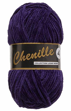 Lammy Chenille 4 Bamse Garn - Mørk Lilla 50g Tilbud!