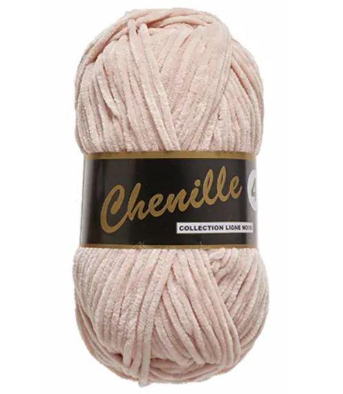 Chenille 4 Garn Lys Rosa 50 g - Nr. 218 fra Niah Design