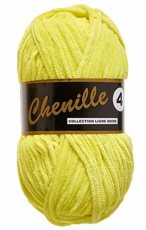 Lammy Chenille 4 Bamse Garn - Neon Gul 50g på tilbud!