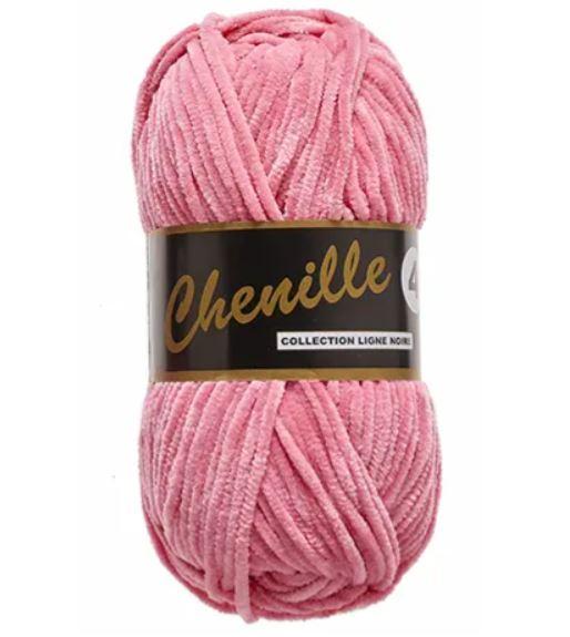 Chenille 4 Garn i Lyserød - 50 g fra Niah Design
