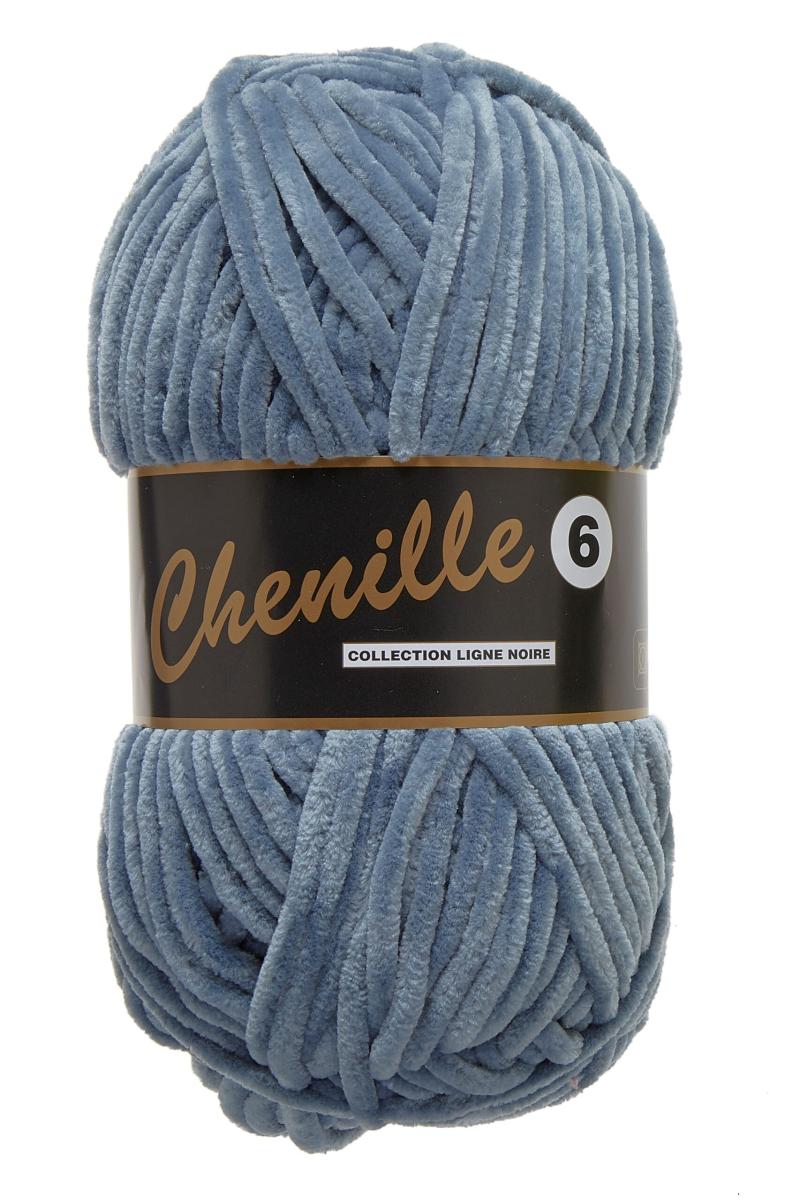 Chenille 6 Garn i Støvet Blå - 100g fra Niah Design