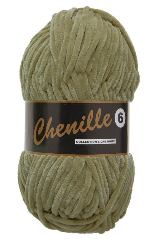 Chenille Garn 6 - Army Grøn, 100 g, Nr. 27