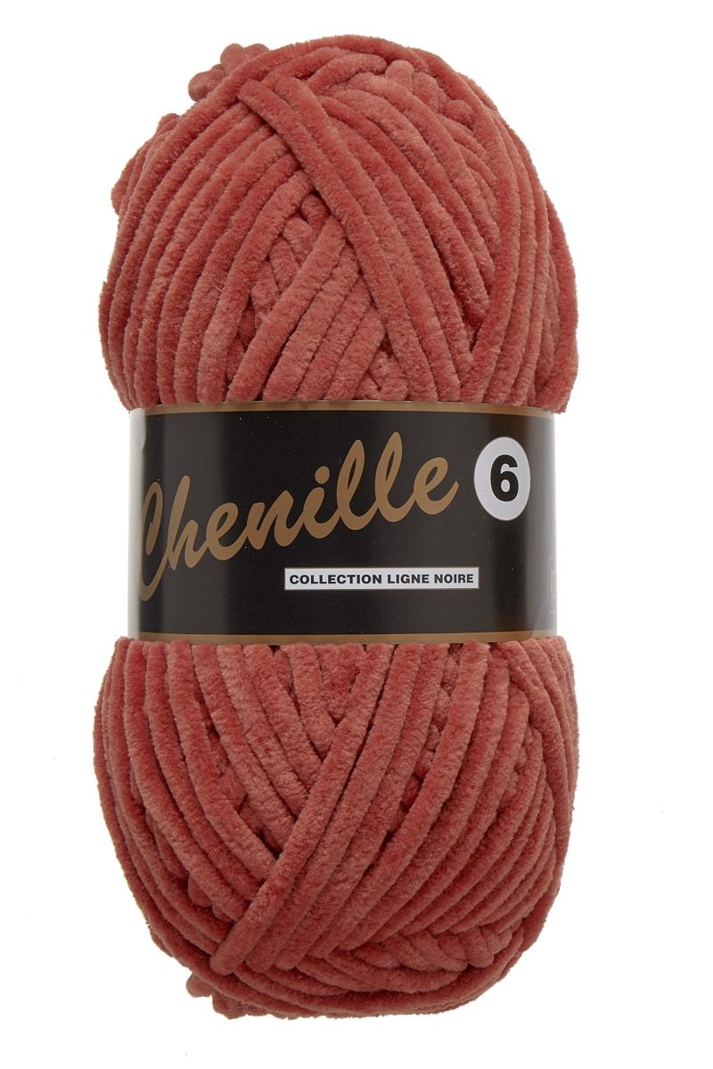 Chenille Garn 6 Rødbrun 100g - Strik og Hækling